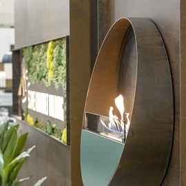 Bioethanol Feuerstelle Tokyo als Wanddekoration